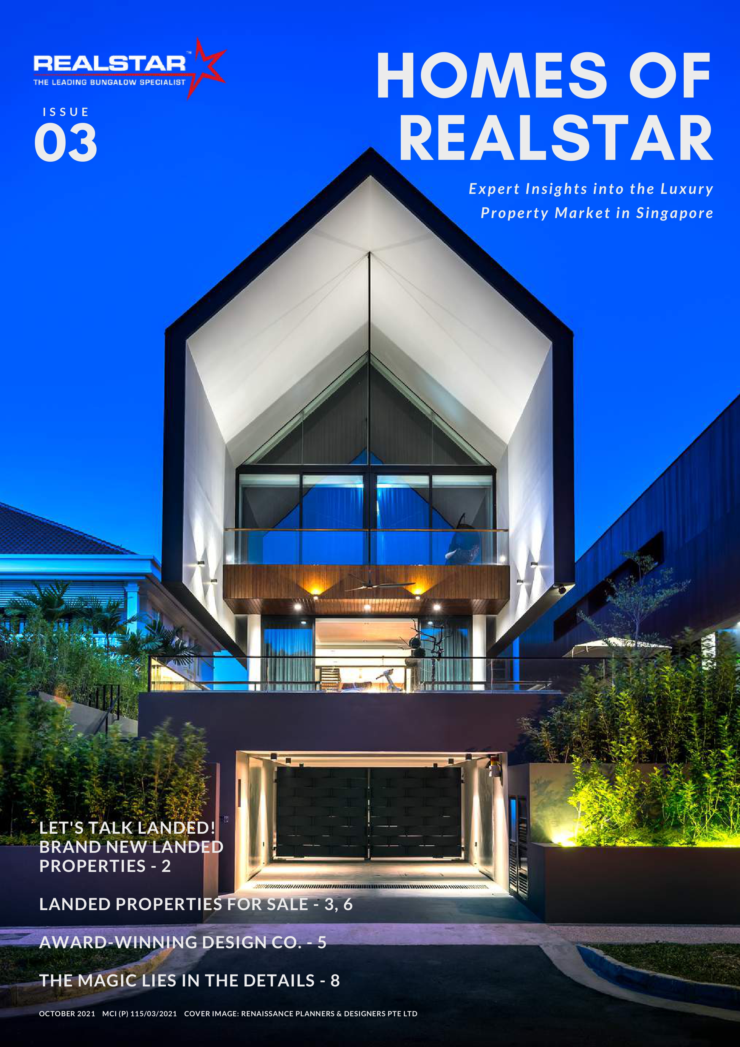 Issue 3 . Oct 2021 . Homes of Realstar